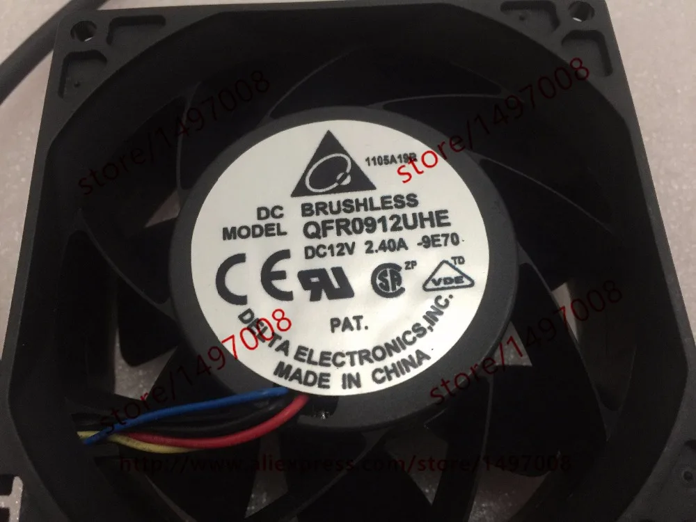 Вентилятор охлаждения сервера Delta Electronics QFR0912UHE 9E70 DC 12 В 2 40 а 90x90x38 мм|square fan|server fandc fan