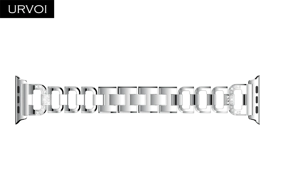 URVOI link браслет для Apple Watch series 6 SE 5 4321 D ремешок из нержавеющей стали iWatch модный на
