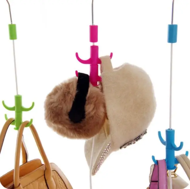 Регулируемый универсальный шкаф для одежды вешалка сумок бесшовный крючок чехол