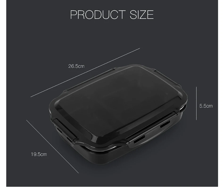 ONEUP Ланч-бокс из нержавеющей стали Портативный для пикника, офиса, школы, еды, контейнер с отделениями, Microwavable термальный Bento box