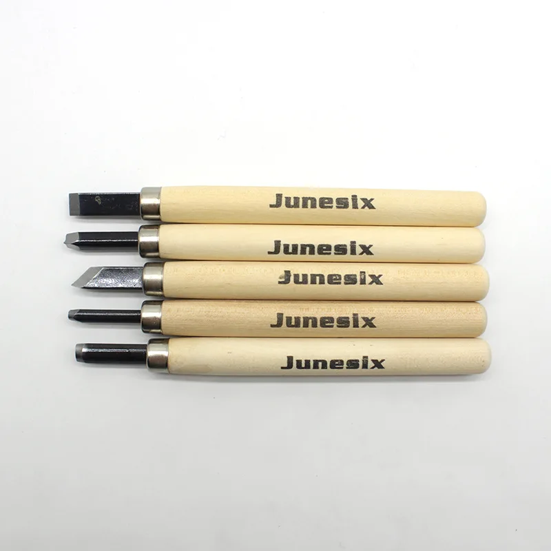1 set 5pcs 5 шт. набор резиновый штамп гравировальный нож ручка художника деревянные поделки инструмент для резьбы фруктов лезвие для резки бумаги Резак для офиса школьные принадлежности - Цвет: 1 set 5pcs