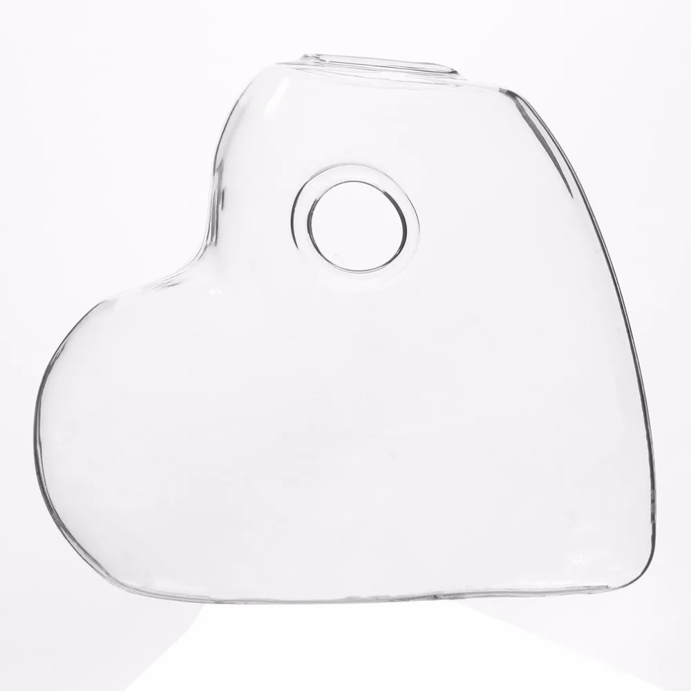 Новинка 2017 прозрачная настенная стеклянная бутылка в форме сердца|glass container|decorative