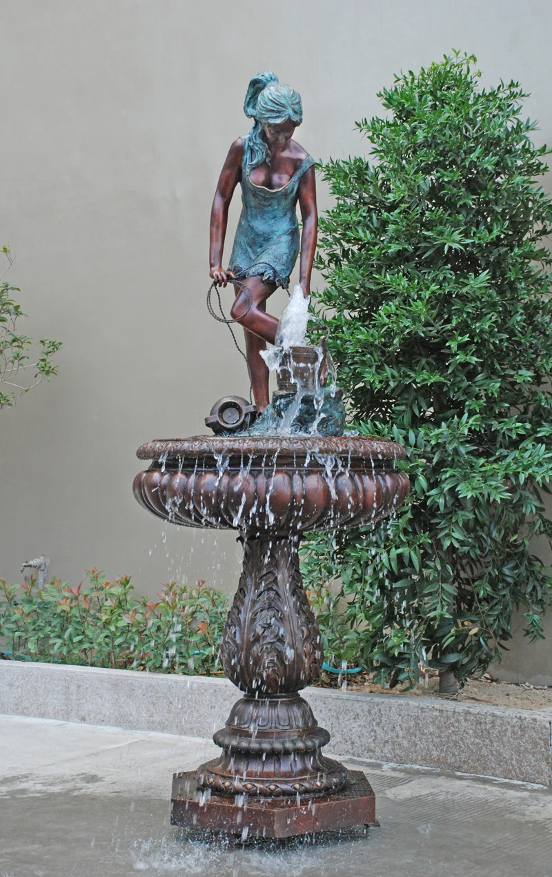 98 &quotевропейские декоративные скульптуры для сада бронзовая скульптура фонтана