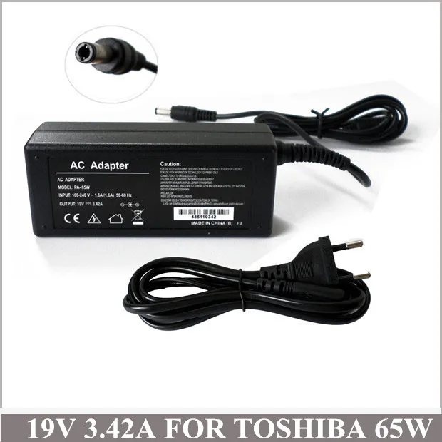 

19V 3.42A 65W Notebook AC Adapter Charger Carregador Portatil For Toshiba PA3714U-1ACA L750D P2000 F25 C655-S5049