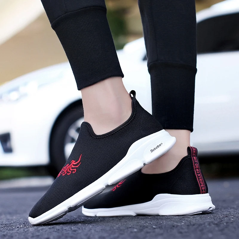 Waysoyway кроссовки для Для мужчин Обувь с дышащей сеткой Спорт тапки Lightweight Lace-Up Sneaker