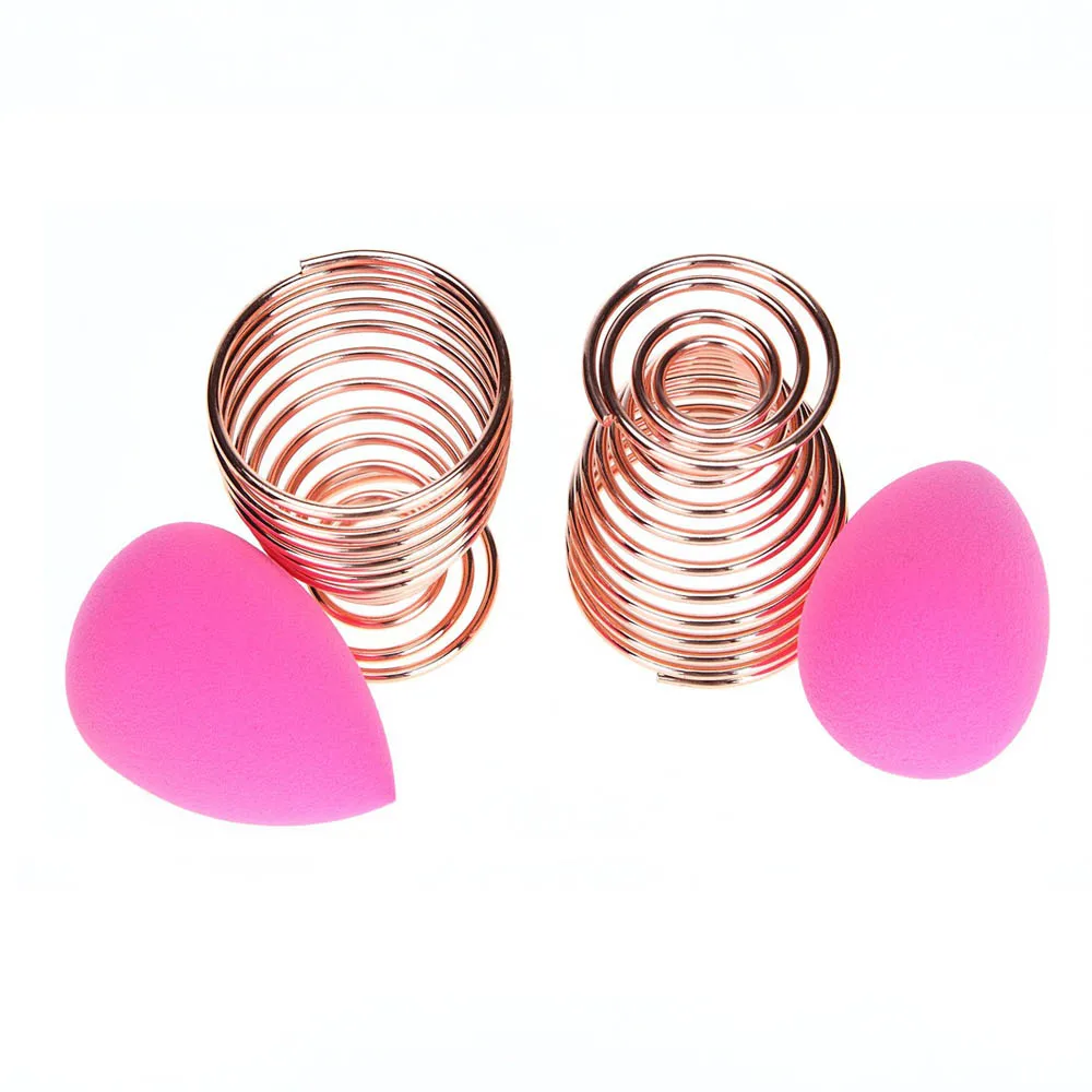 Rose Gold Beauty Sponge Blender Holder Makeup Drying Stand Storage Egg Powder Puff Display with Make up Sponges |