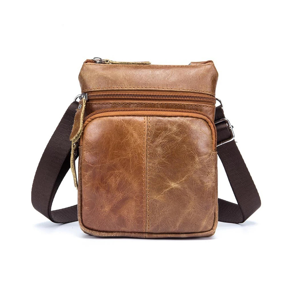 100% натуральная кожа мужские сумки на плечо мужской Crossbody портфель Сумки