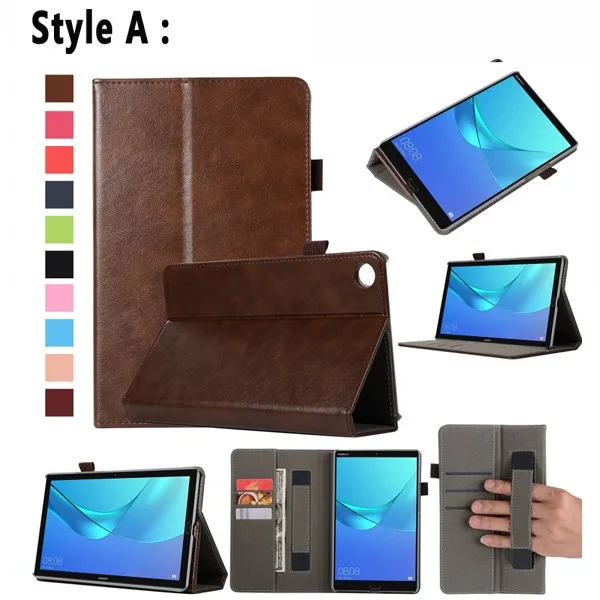 Style A Кожаный чехол премиум-класса для huawei Mediapad M5 8, 8,4 дюймов, SHT-W09, SHT-AL09, флип-чехол с подставкой, умный чехол для huawei Mediapad M5 8,4 - Цвет: Style A