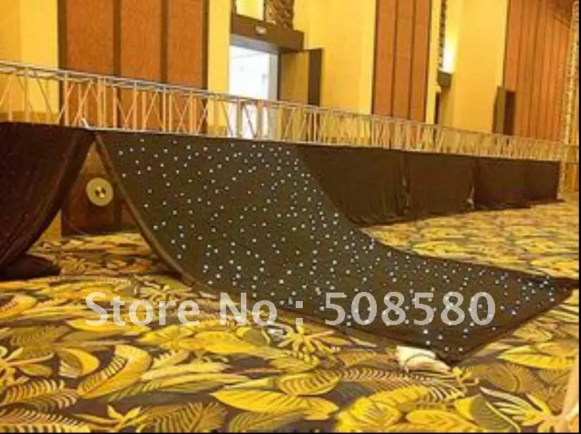 Новинка 4x9 м Светодиодная Звездная занавеска RGBW SMD/огнестойкая велюровая ткань
