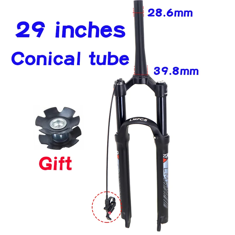 29 Tapered Line LMFCS MTB велосипедная передняя вилка 26 27,5 29 дюймов из магниевого сплава air Dampong горный велосипед 32 rl100мм передняя вилка дисковый тормоз велосипед - Цвет: 29 Tapered Line