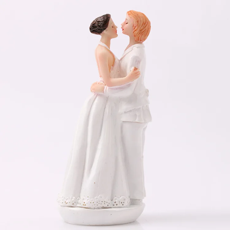Одинаковый секс свадебный торт Топпер лесбиянок Mrs Two Brides романтическое событие