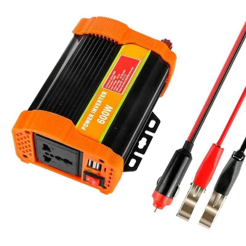 600 Вт полный мощность Инвертор DC 12 В к AC 220 конвертер 5 В/2.1A двойной USB зарядное