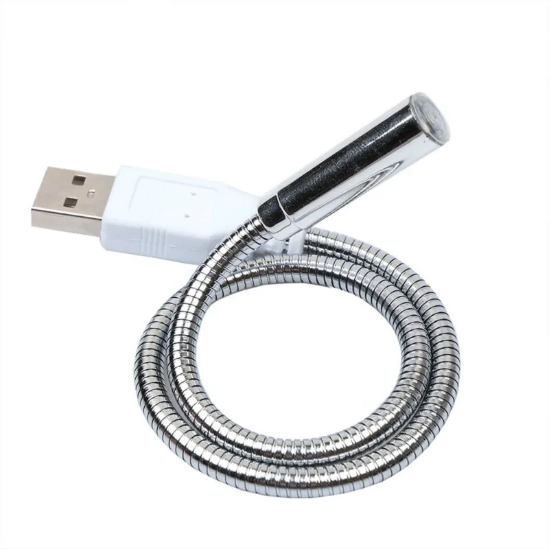 Мини USB светодиодный светильник гибкий для ПК ноутбук Яркий белый черный