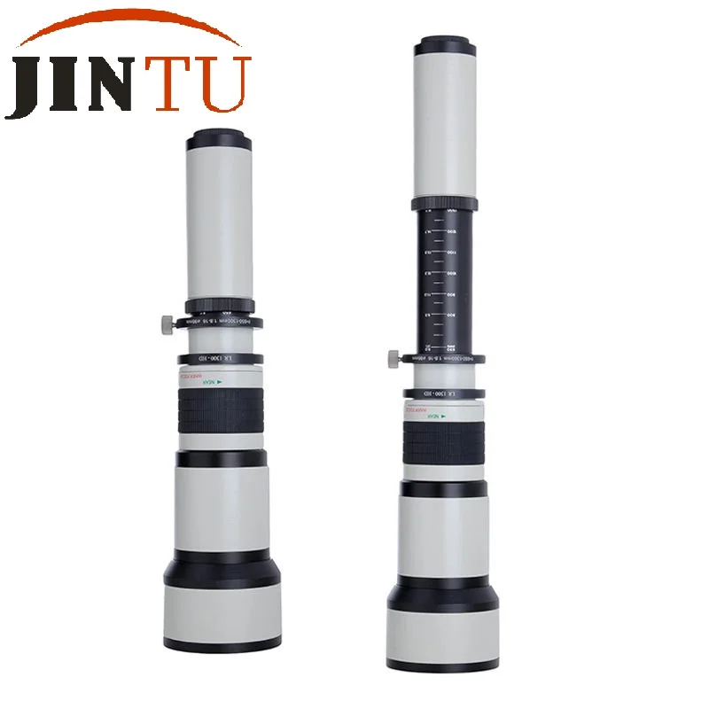 JINTU 650-1300 мм F8.0-16 Супер телефото ручной зум-объектив + T2 адаптер для NIKON DSLR камеры 2