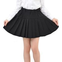 girls skirts for teenagers school uniform solid ruched mini dresses kids preppy style clothes 6 8 10 12 14 years vestidos