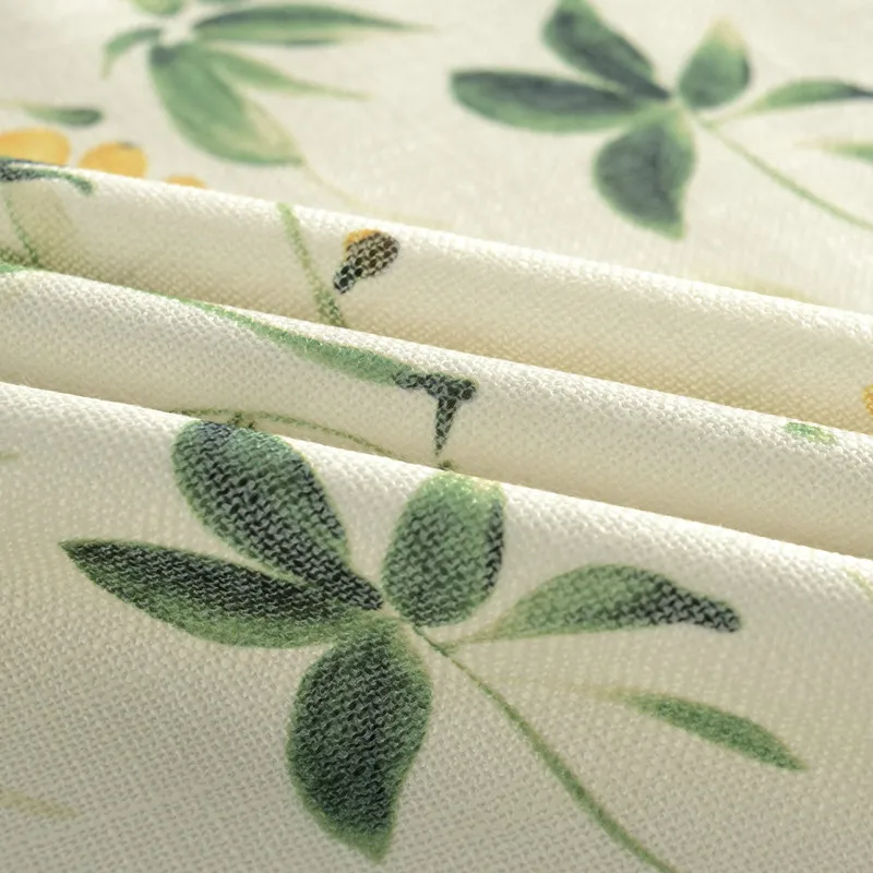 cloth Американская кантри, хлопок, лен, затемненная занавеска для гостиной, зеленые листья, цветочный экран, занавеска для спальни, ткань ZH017& 30 - Цвет: cloth