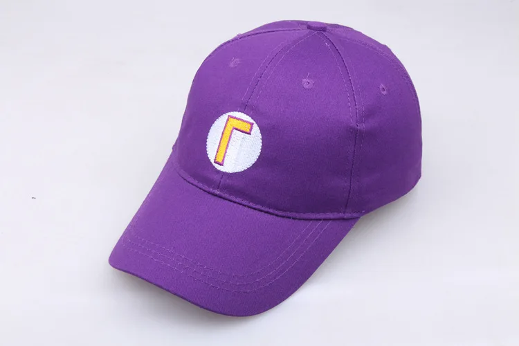 purple Супер Марио Одиссея Косплей шляпа Луиджи Bros Бейсболка s аниме аксессуары для женщин мужчин Хэллоуин подарки Марио Кепка - Цвет: purple