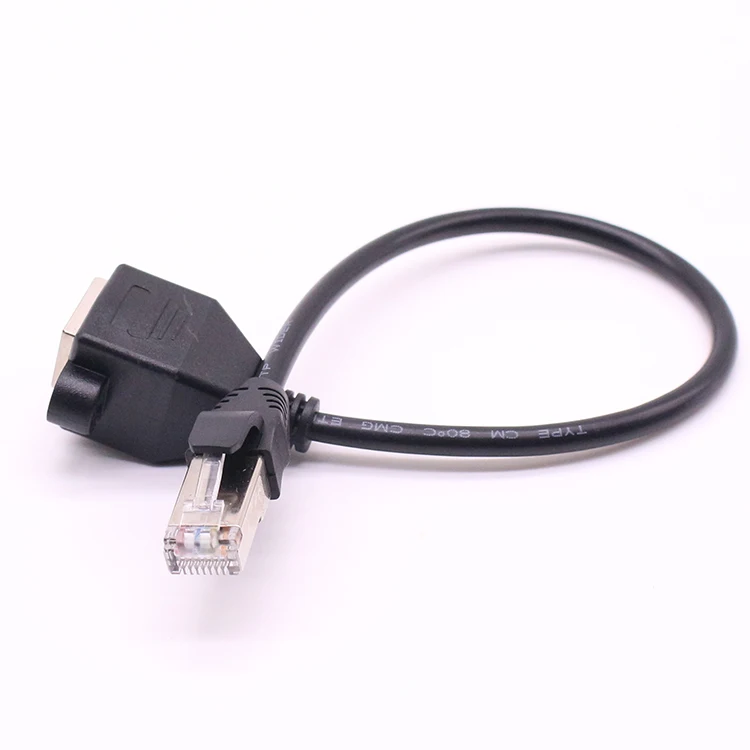 10pc/lot 8P8C FTP STP UTP RJ45 Cat6 Cable Male to Female Screw Panel Mount Ethernet LAN 1000m Network Extension 30cm 60cm | Компьютеры и