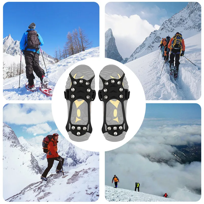 1 пара Нескользящие скобы для снега обувь сапоги крышка походов альпинизма