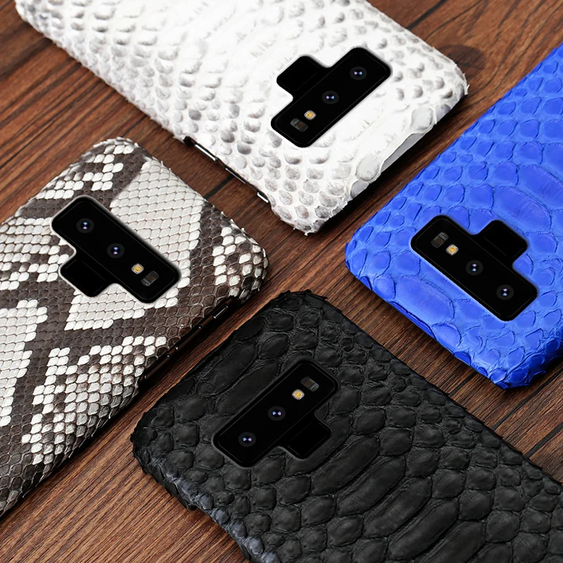 Из натуральной кожи питона чехол для телефона Samsung Note 8 9 из Galaxy S6 S7 край S8 плюс A5 A7