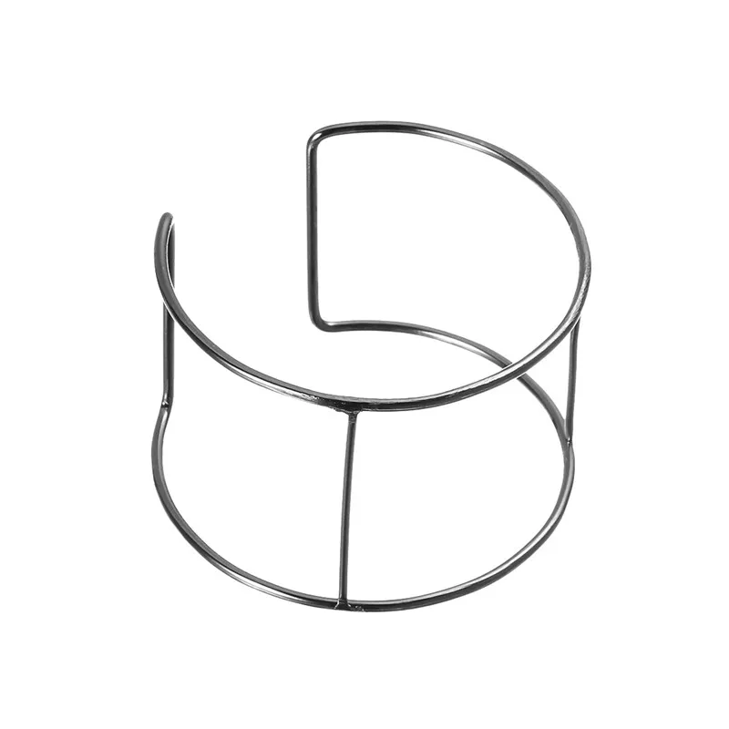 LINSOIR 6 шт./лот Браслет-манжета золотого цвета черного родия заготовка для браслета