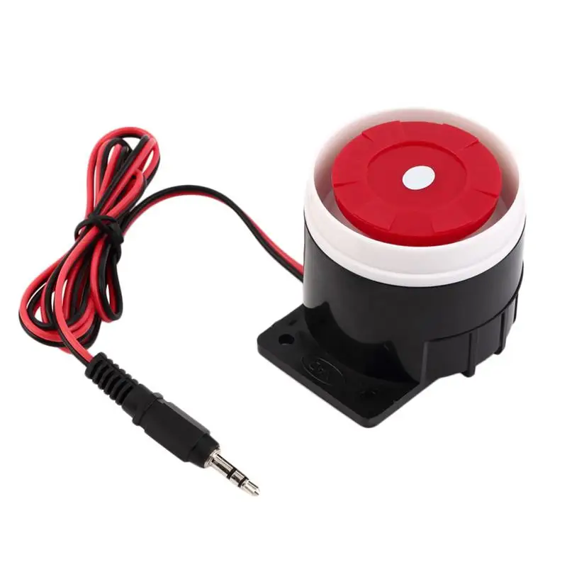 Wired Alarm Siren Horn 120db Home Security Sound For System GSM alarm with 3.5mm Plug Connector | Безопасность и защита