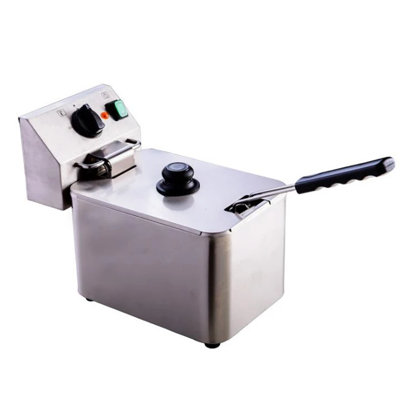 

Single Cylinder Fryer Electric Commercial Fryer French Fries Chicken Steak Electric Fryer Milk Tea Shop