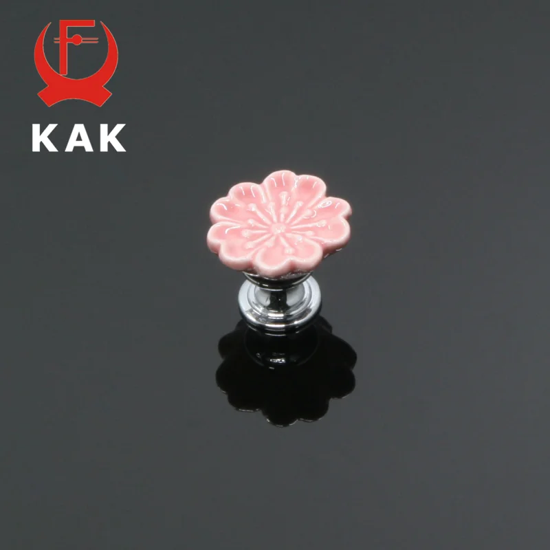 KAK Orchid керамические ручки для ящиков Ручки для кухонного шкафа дверные ручки для детской комнаты ручки для шкафа с винтами Мебельная ручка