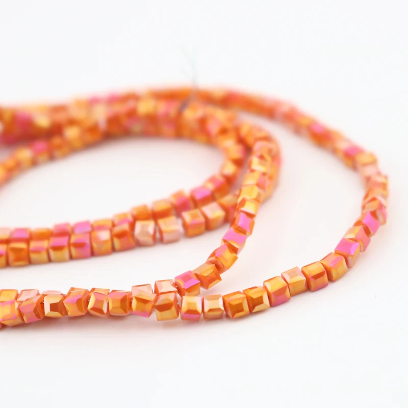 Оптовая продажа 2 мм кубические квадратные ювелирные изделия сделай сам