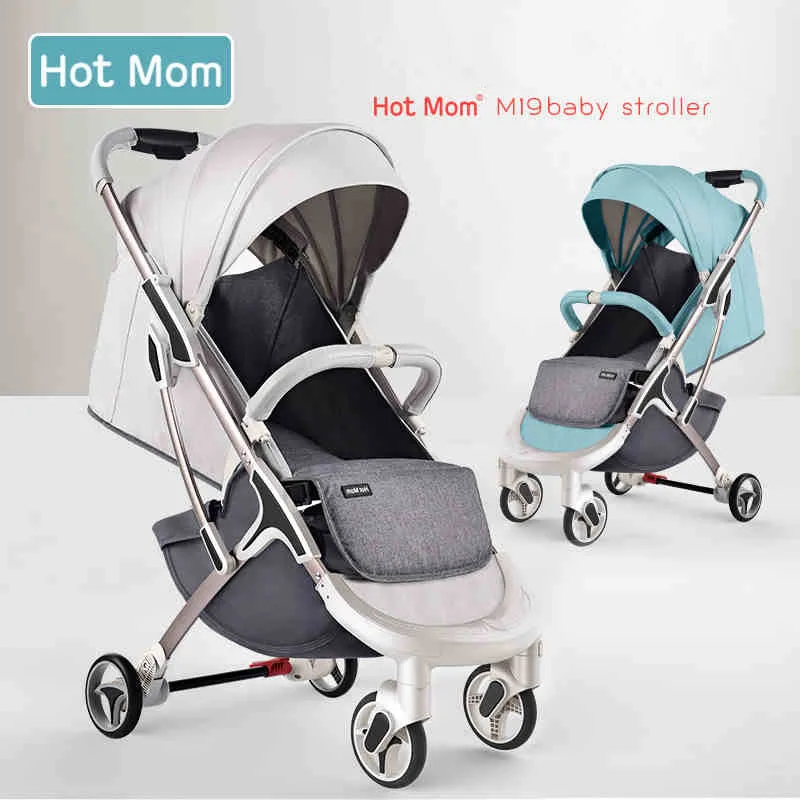 Горячая Mom-M19 коляска прогулочная может сидеть или сложить детская прогулочная коляска может взять самолет Россия Новинка
