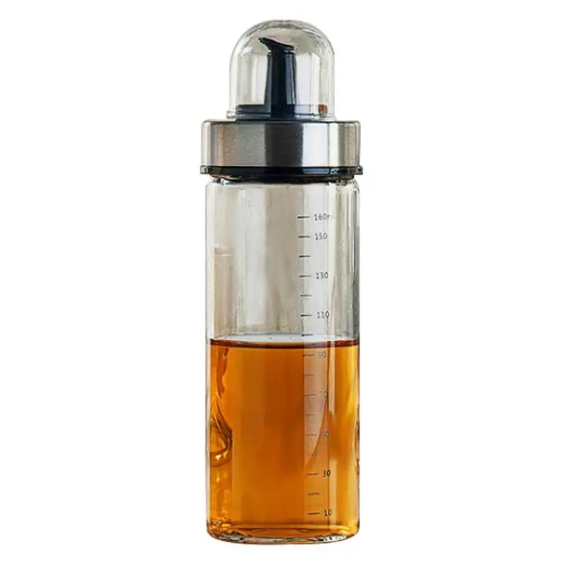 170ml Высокая боросиликатная стеклянная бутылка для масла большая бутылка для масла кухня герметичный масляный диспенсер Cruet кунжутная бутылка для масла уксуса - Цвет: 170ml
