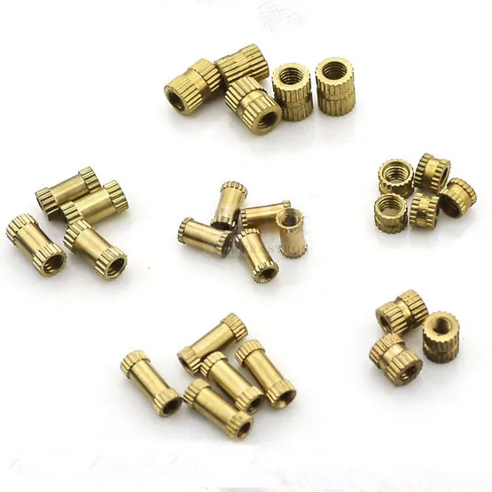 

10PCS/lot M5*7*18 MM Copper inserts Injection nut embedded parts copper knurl nut CPC271