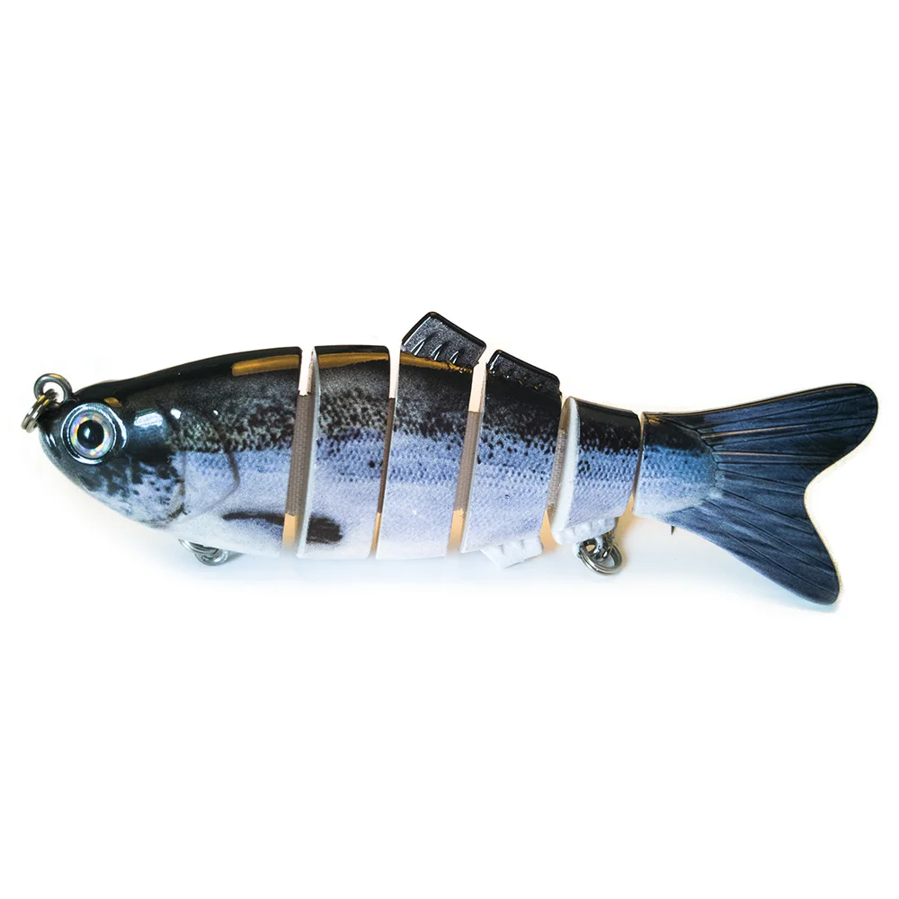 Sealurer 1 шт. Рыбалка Воблеры Реалистичные Рыбалка приманки 6 Сегмент Swimbait Жесткий приманки медленно 10 см 17 г иска искусственные приманки