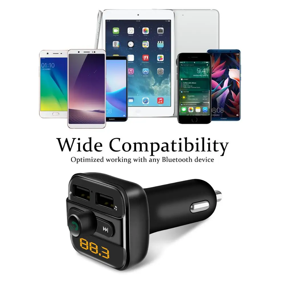 FM трансмиттер WINTUWAY с Bluetooth и 2 USB портами|FM-трансмиттеры| |