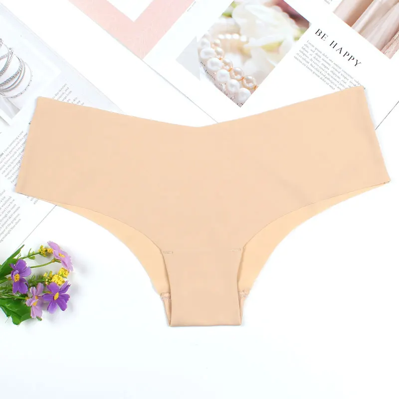WP189 beige Новое леопардовое бесшовное ультра-тонкое комфортное женское нижнее белье бесшовные трусики трусы с низкой посадкой горячая Распродажа S-XL - Цвет: WP189 beige