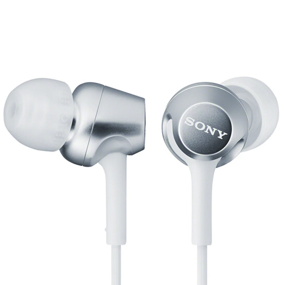 SONY MDR-EX255AP наушники 3,5 мм проводные наушники музыкальные наушники гарнитура Hands-free линейный контроль наушники с микрофоном