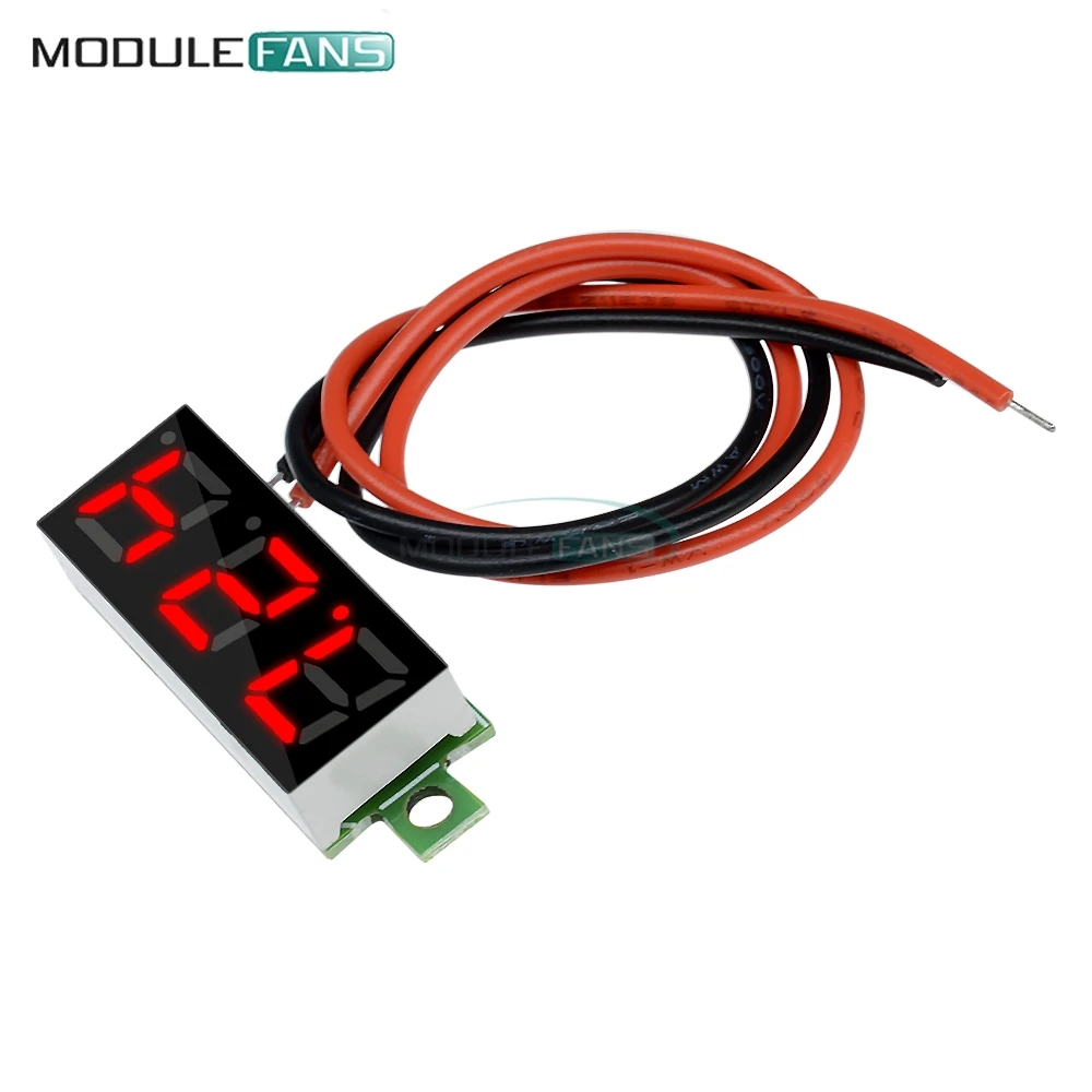 Красный 0 28 &quot0 дюймов Супер Мини цифровой светодиодный автомобильный вольтметр