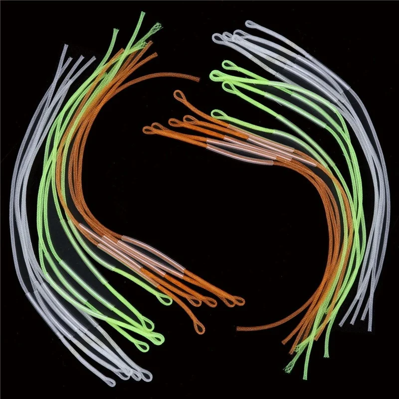 

10Pcs/Set Fly Fishing Braided Loop Connector 20LB/30LB/50LB Loops High Strength Braided Fly Line Fishing Line