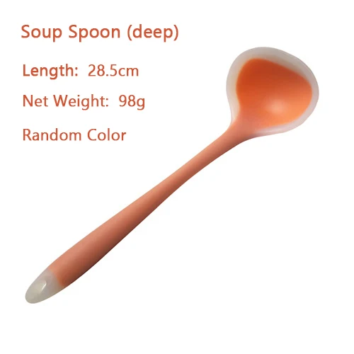 Deep Spoon 1 шт. 8 видов стилей нейлоновая силиконовая кухонная посуда красочная ложка лопатка щетка дуршлаг кухонная утварь кухонные инструменты - Цвет: Deep Spoon
