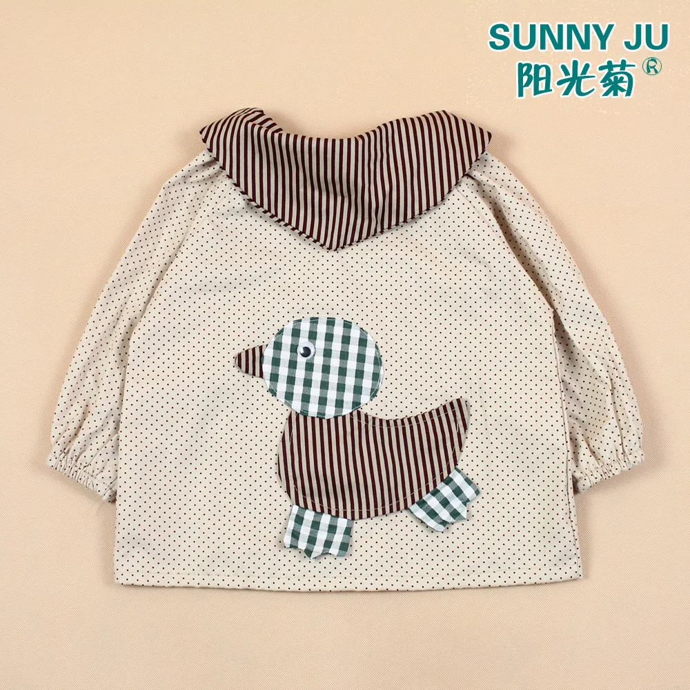 Лидер продаж Новинка детский нагрудник непромокаемый фартук с длинными рукавами