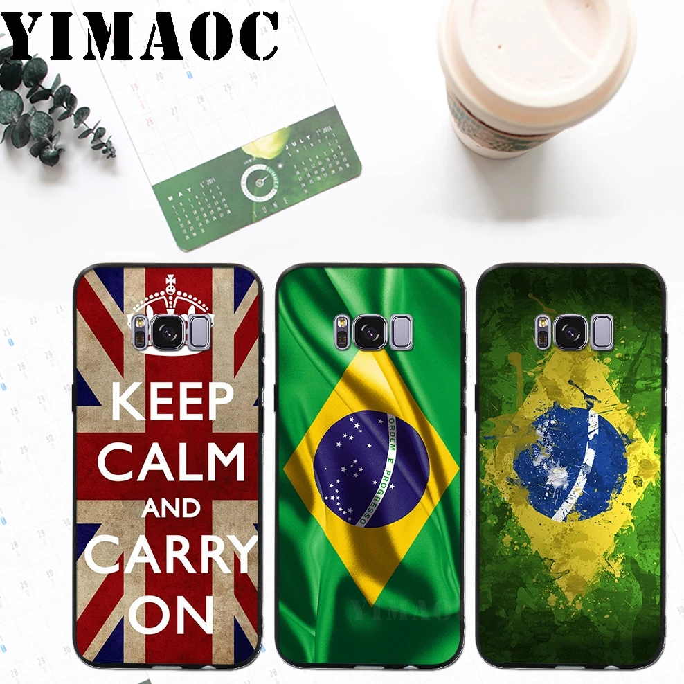 YIMAOC London Brazil Canada Flag Soft Silicone Case for Samsung Galaxy S9 S8 A6 Plus 2018 S7 S6 Edge A5 A3 2017 2016 Note 8 9 |