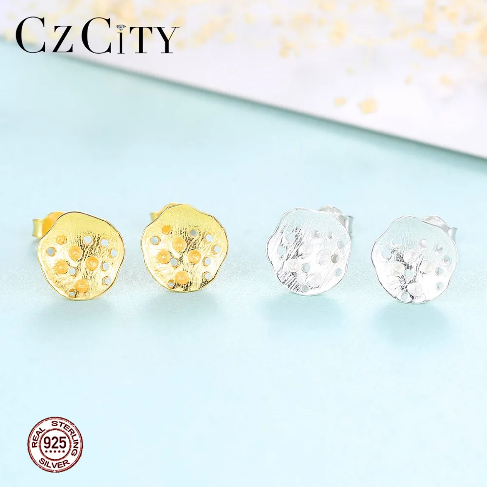 CZCITY уникальный дизайн 18K Позолоченные Подлинная 925 стерлингового серебра в виде