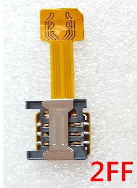 2FF Standard Двойной сим-карты удлинитель-адаптер с конвертером для 4FF Nano 3FF микро 2FF стандартную сим-карты из мягкой кожи кабель удлинитель для головок - Цвет: 2FF Standard