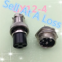 1pcslot l90 gx12 4 pin male female 12mm wire panel connector aviation plug circular connector socket plug sell at a loss usa