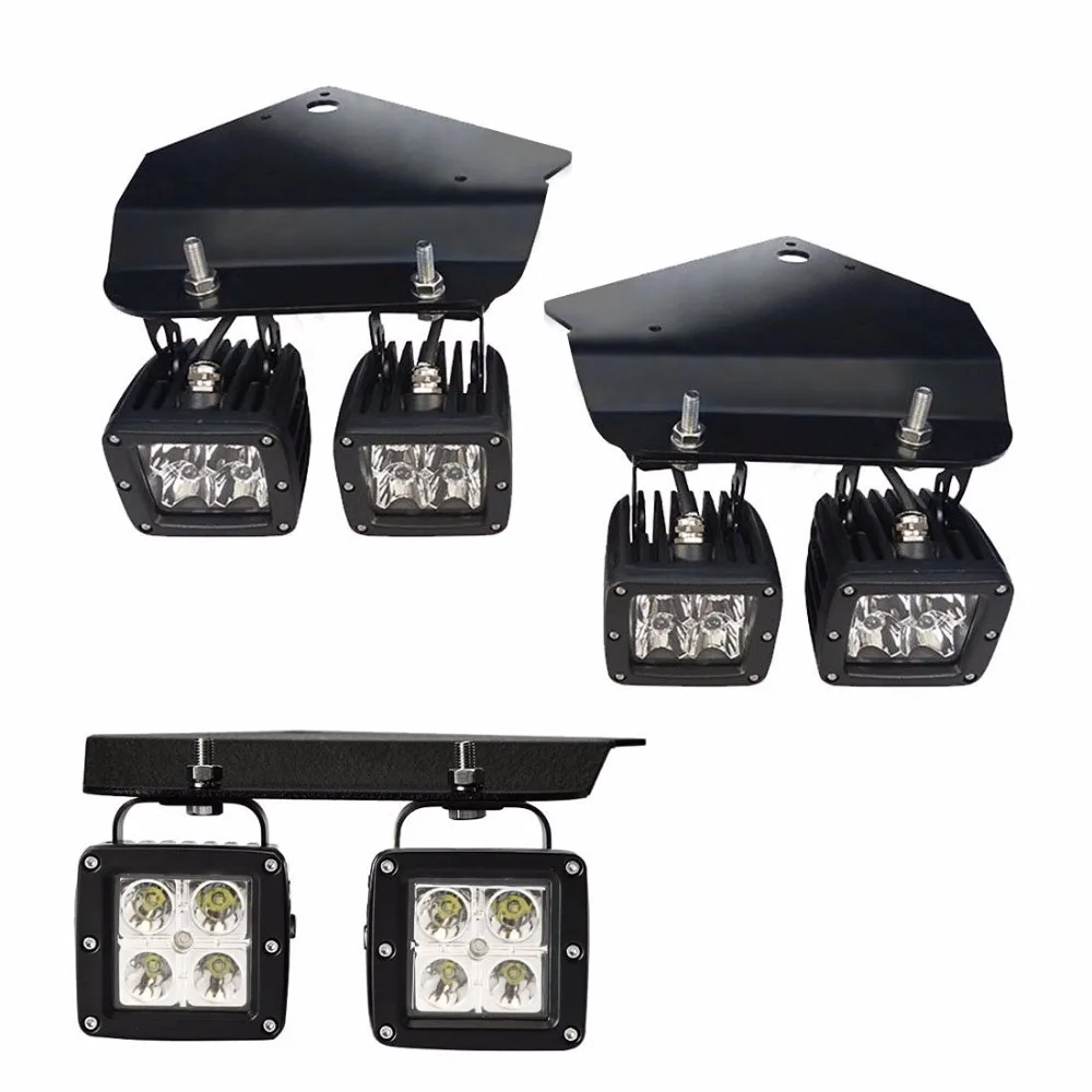 4X высокое Мощность светодиодный туман светильник с держать Подставка Кронштейн