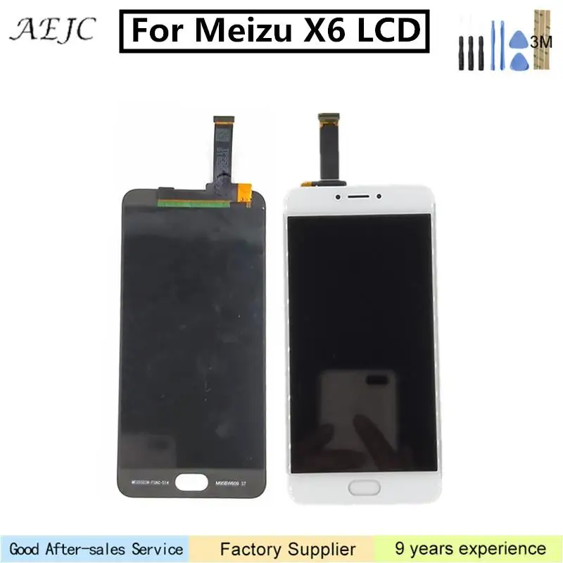 Для Meizu MX6 X6 ЖК дисплей с кодирующий преобразователь сенсорного экрана в сборе