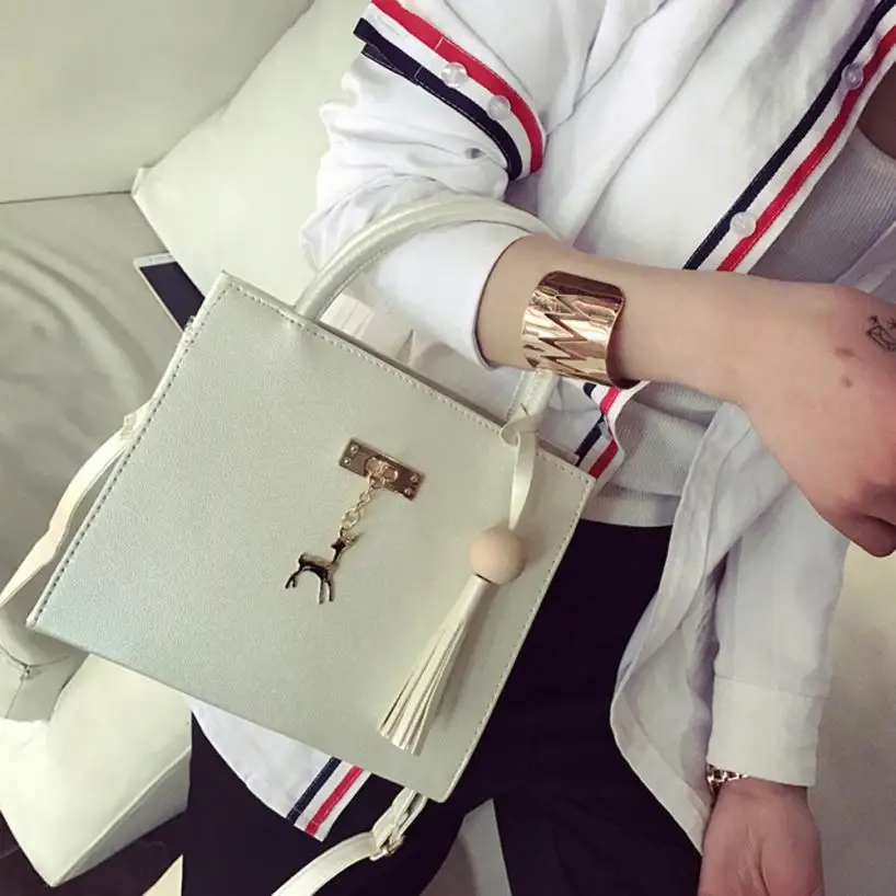 Molave сумка новый высокого качества Модные кожаные олень кисточкой Crossbody Сумочка