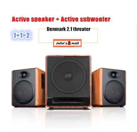 Динамик 3D для домашней аудиосистемы с bluetooth 2 1 40*2 Вт + сабвуфер 85 Вт|Домашний