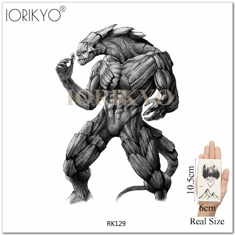 IORIKYO акварель Ловец снов временное тату Стикеры для женщин руки Хаски фальшивые