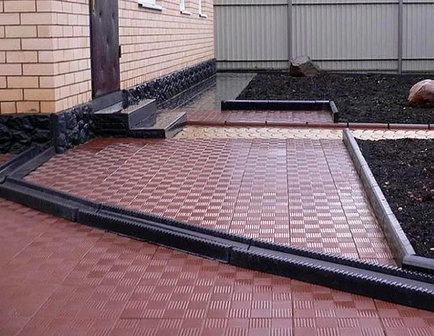 1pcs Plastic molds for paving slabs concrete "Checkerboard" for paving Plaster Stone Tiles Paving Slabs Hard ABS Plastic